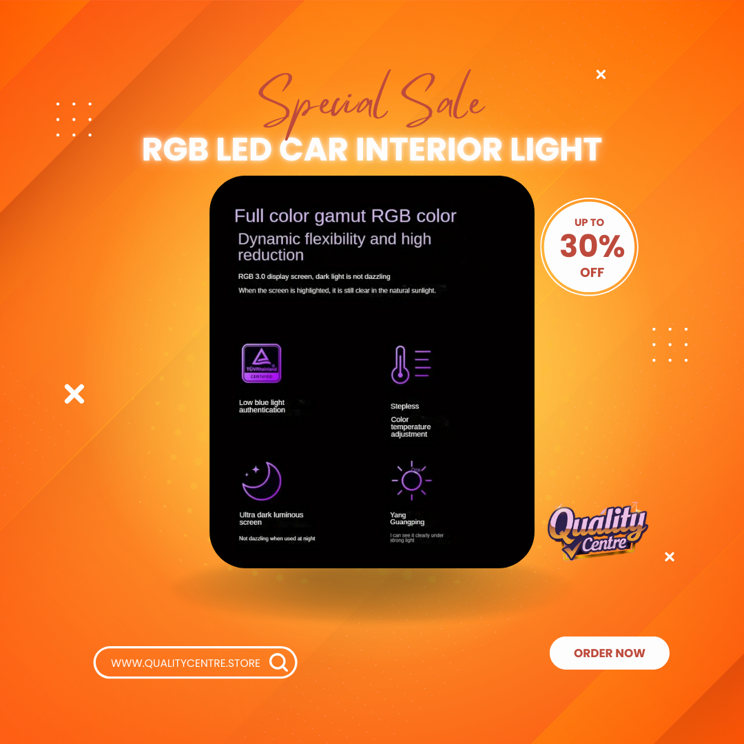 RGB LED Car Interior Light
