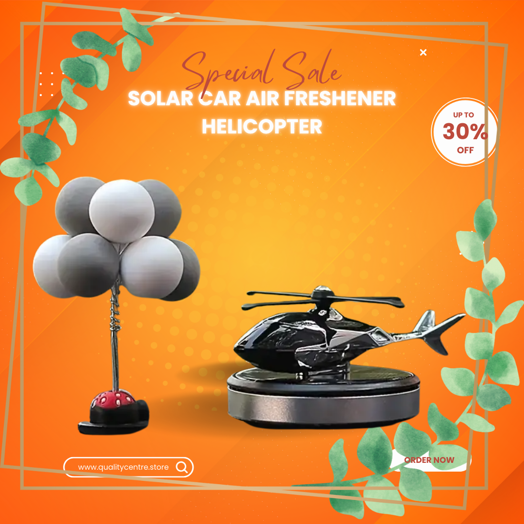 Solar Car Air Freshener Helicopter