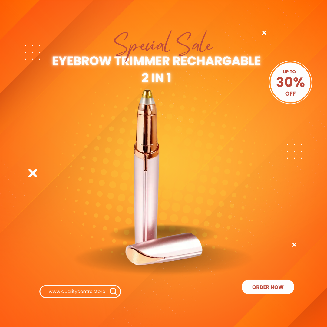 Eyebrow Trimmer Rechargable 2 in 1
