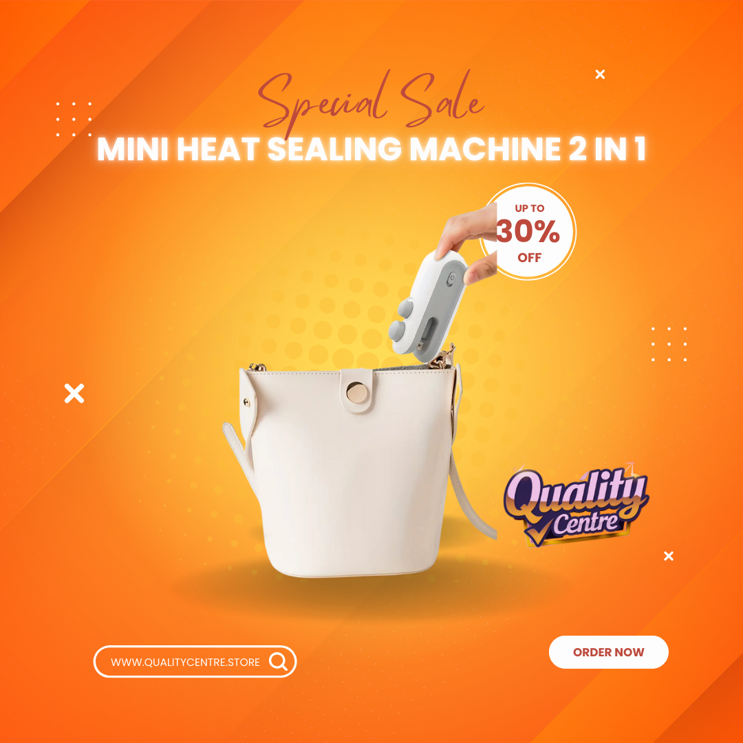 Mini heat sealing machine 2 in 1