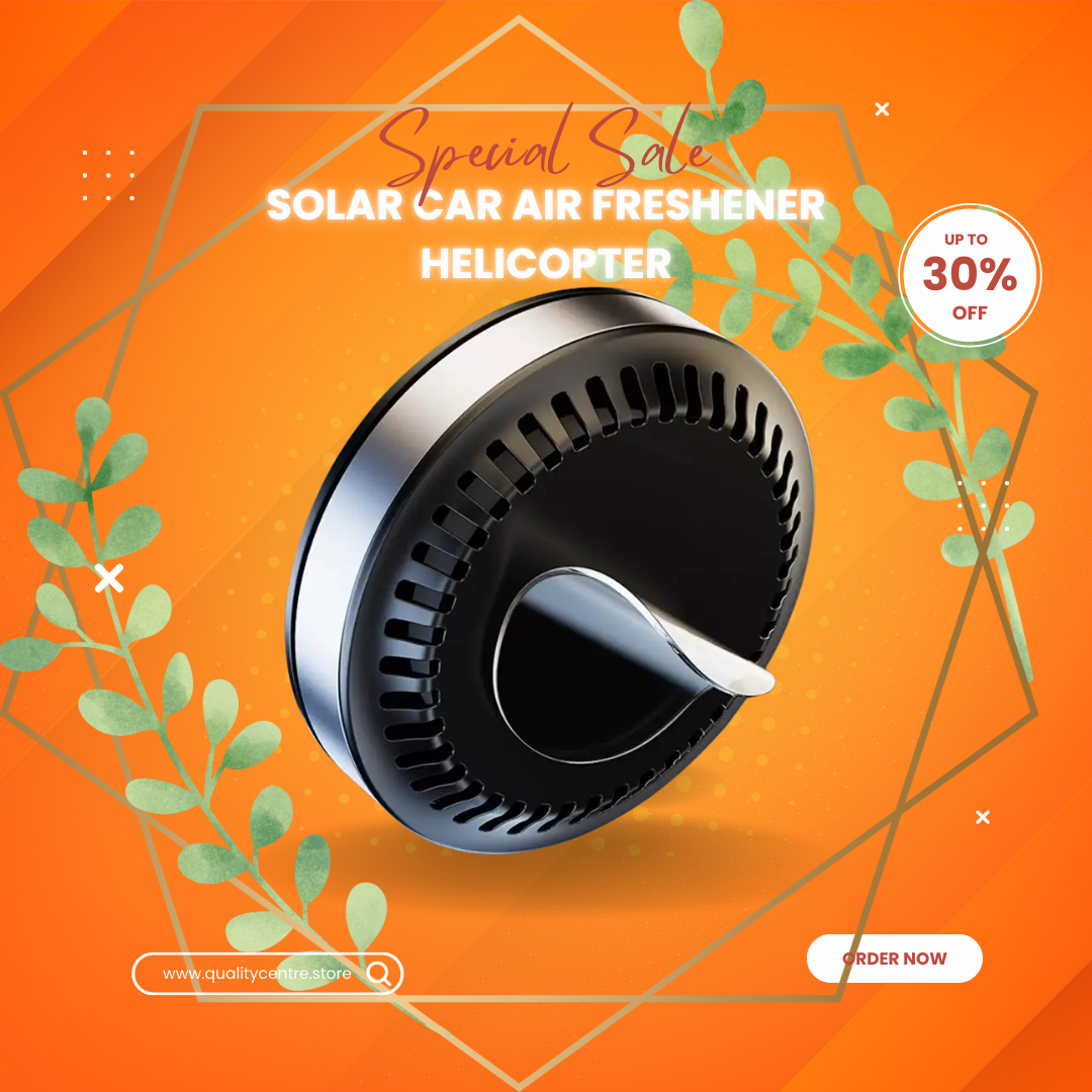 Solar Car Air Freshener Helicopter