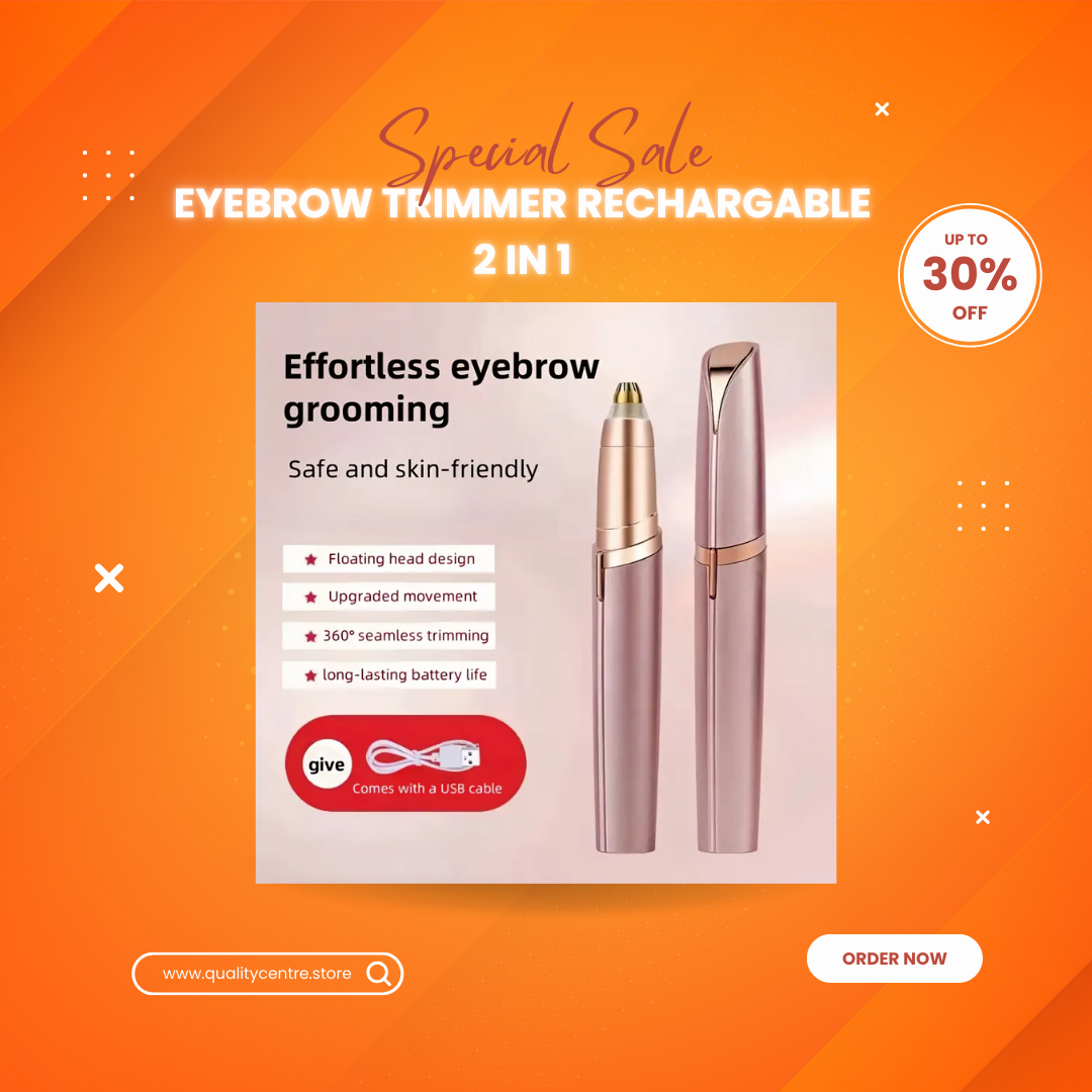 Eyebrow Trimmer Rechargable 2 in 1