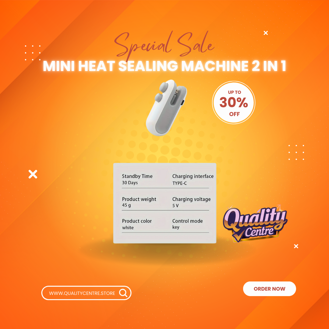 Mini heat sealing machine 2 in 1