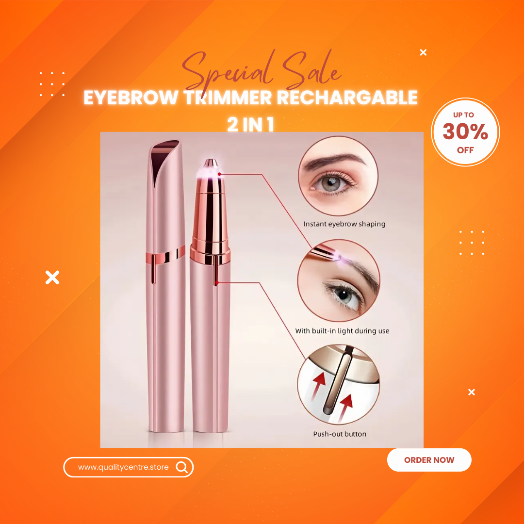 Eyebrow Trimmer Rechargable 2 in 1