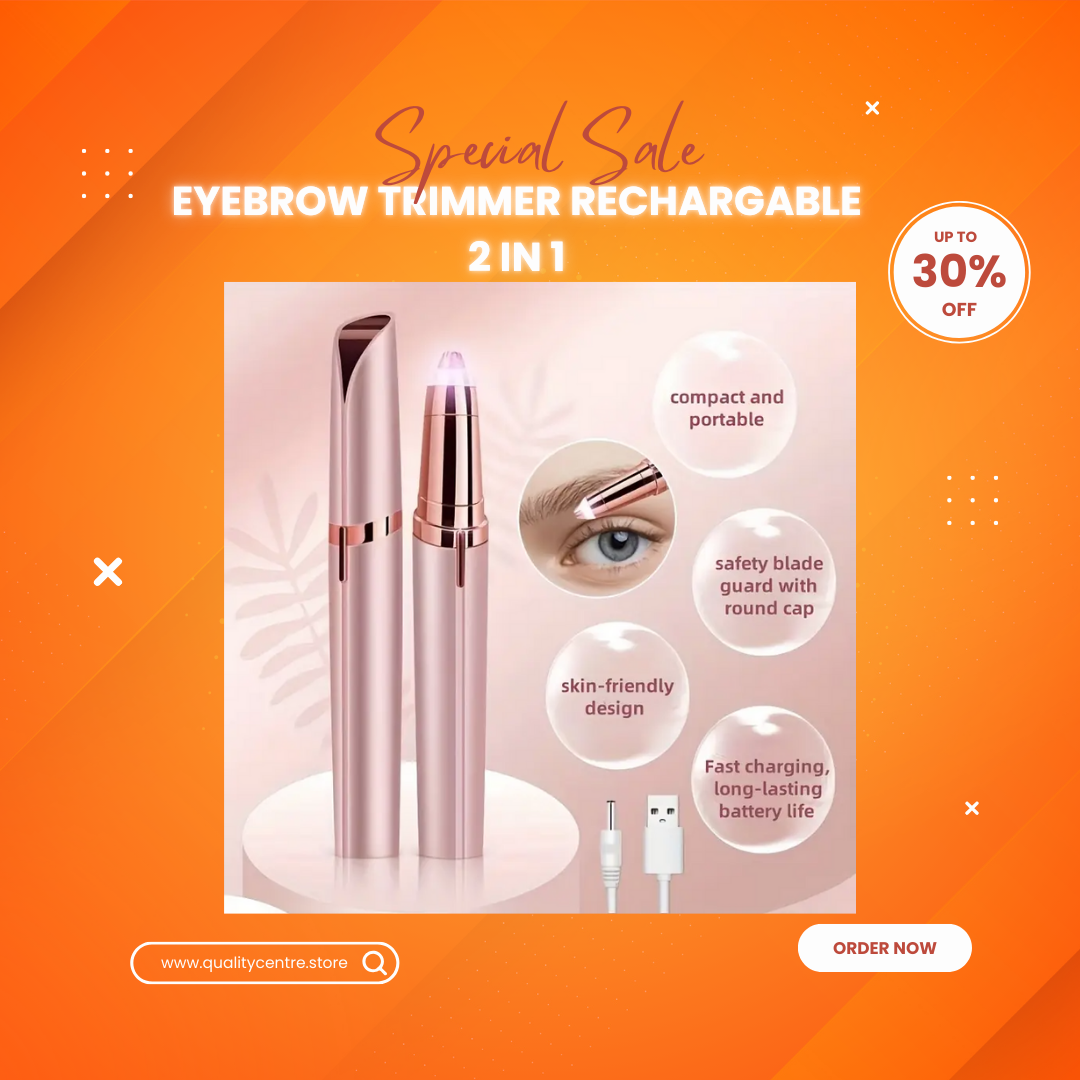 Eyebrow Trimmer Rechargable 2 in 1